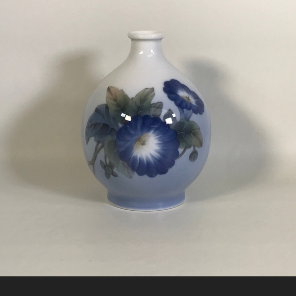 Vintage Royal Copenhagen Morning Glory Flower Vase - Picture 1 of 7
